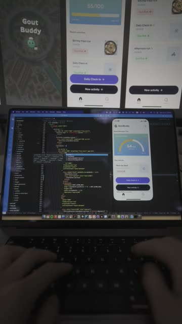 The app on the simulator.